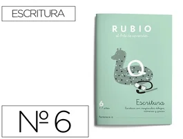 Rubio Cuaderno Caligrafía Nº 6 Certificado FSC 15x213x155 mm