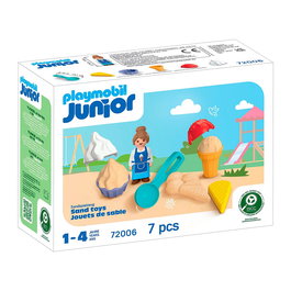 Playmobil Playmobil Junior Sand Heladería Juego de Helados Juguete para Niños 1-4 Años