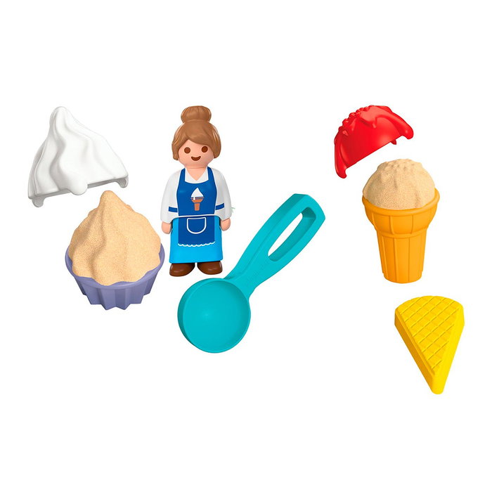 Playmobil Playmobil Junior Sand Heladería Juego de Helados Juguete para Niños 1-4 Años