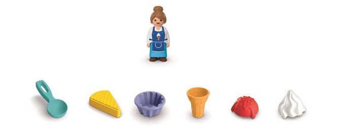 Playmobil Playmobil Junior Sand Heladería Juego de Helados Juguete para Niños 1-4 Años