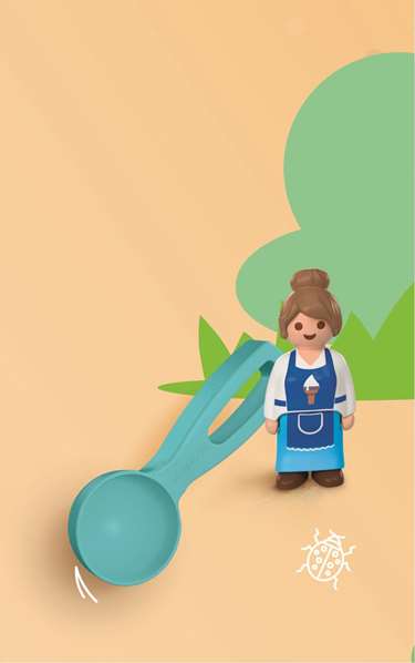 Playmobil Playmobil Junior Sand Heladería Juego de Helados Juguete para Niños 1-4 Años