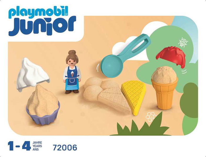 Playmobil Playmobil Junior Sand Heladería Juego de Helados Juguete para Niños 1-4 Años