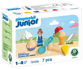 Playmobil Playmobil Junior Sand Heladería Juego de Helados Juguete para Niños 1-4 Años