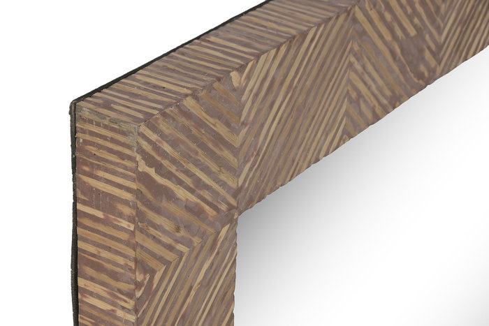 DKD Home Decor Espejo Indo 1c25 Terracota Beige Bambú Resina 75 x 150 x 5.5 cm DKD Home Decor Espejo Indo 1c25 Terracota Beige Bambú Resina 75 x 150 x 5.5 cm