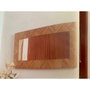 DKD Home Decor Espejo de Bambú y Resina Terracota 75x5,5x150 cm