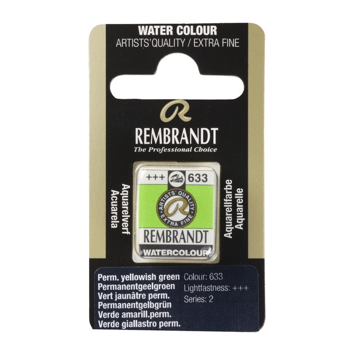 Rembrandt Acuarela Pastilla Verde Amarillento Permanente 633 Rembrandt Acuarela Pastilla Verde Amarillento Permanente 633