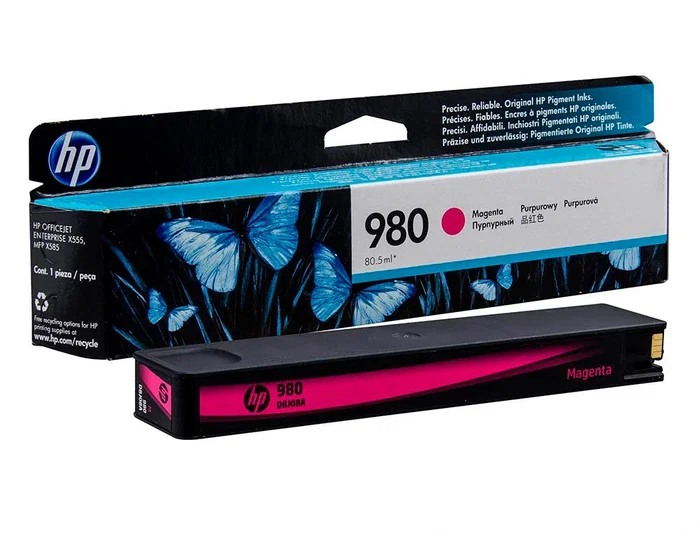 HP 980 Magenta Cartucho de Tinta Original (D8J08A)