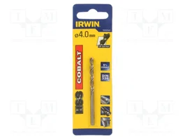 IRWIN Broca para metal de acero rápido al cobalto HSS-Co de 4 mm