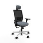 PIQUERAS Y CRESPO Silla de oficina Yunquera Gris/Negro con mecanismo Sincro
