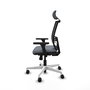 PIQUERAS Y CRESPO Silla de oficina Yunquera Gris/Negro con mecanismo Sincro