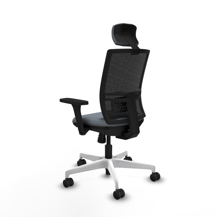PIQUERAS Y CRESPO Silla de oficina Yunquera Gris/Negro con mecanismo Sincro