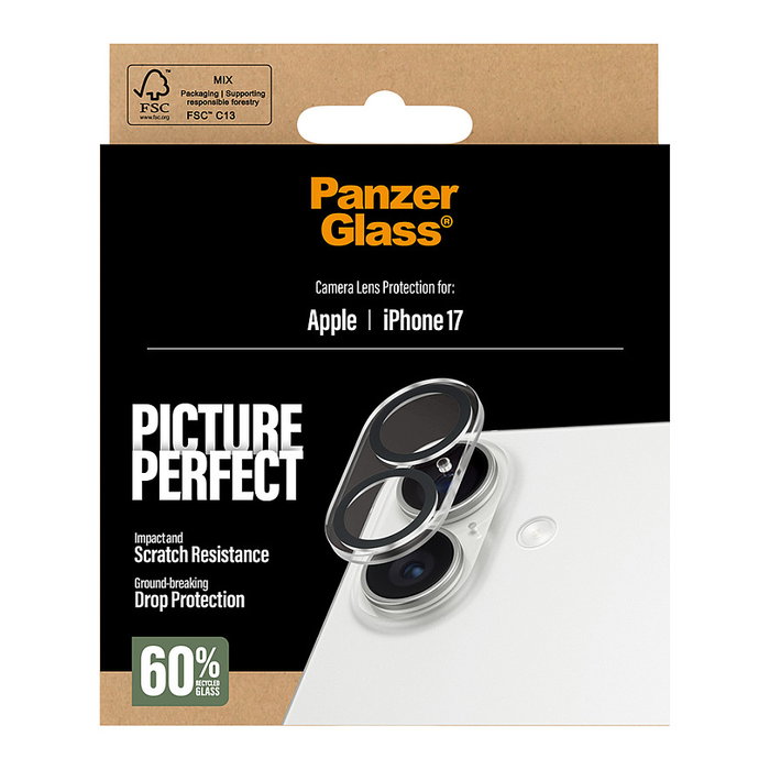 PanzerGlass PicturePerfect Protector de Lente de Cámara para iPhone 17