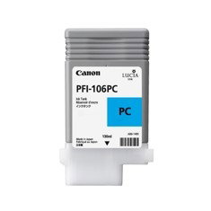 Canon Cartucho Tinta PFI-106PC Cian Foto 130ml Original Plotter IPF6300/IPF6400/IPF6450/IPF6400S