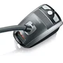 Severin BC 7045 Aspiradora de Barril, 750 W, Capacidad 3 L, Filtro HEPA 13, Cilíndrica, Negro/Gris, para Suelo Duro y Alfombras