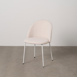 Silla Crema Tejido-Metal Contract 51 X 52 X 79,50 cm (Set de 2)