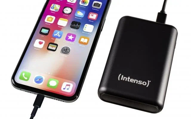 Intenso A10000 Power Bank 10000 mAh Polímero de Litio con Carga Rápida Quick Charge, USB-C, Power Delivery 20W, Color Antracita