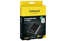 Intenso A10000 Power Bank 10000 mAh Polímero de Litio con Carga Rápida Quick Charge, USB-C, Power Delivery 20W, Color Antracita