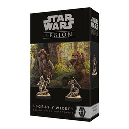 Atomic Mass Games Star Wars Legion Expansión Logray y Wicket SWL110ES, Juego de Miniaturas Estrategia 2 Jugadores, Edición Español