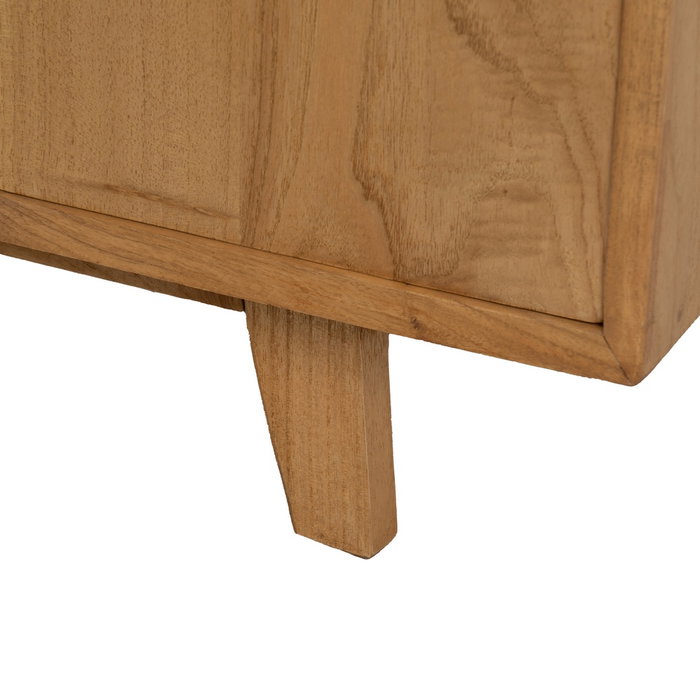 Aparador Natural Madera Mindi Salón 130 X 40 X 80 cm