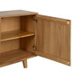 Ixia Aparador de Salón en Madera de Mindi Natural 130 x 40 x 80 cm