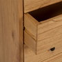 Ixia Aparador de Salón en Madera de Mindi Natural 130 x 40 x 80 cm