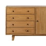 Ixia Aparador de Salón en Madera de Mindi Natural 130 x 40 x 80 cm