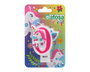 Vela Nº0 Unicornio Multicolor Decoración