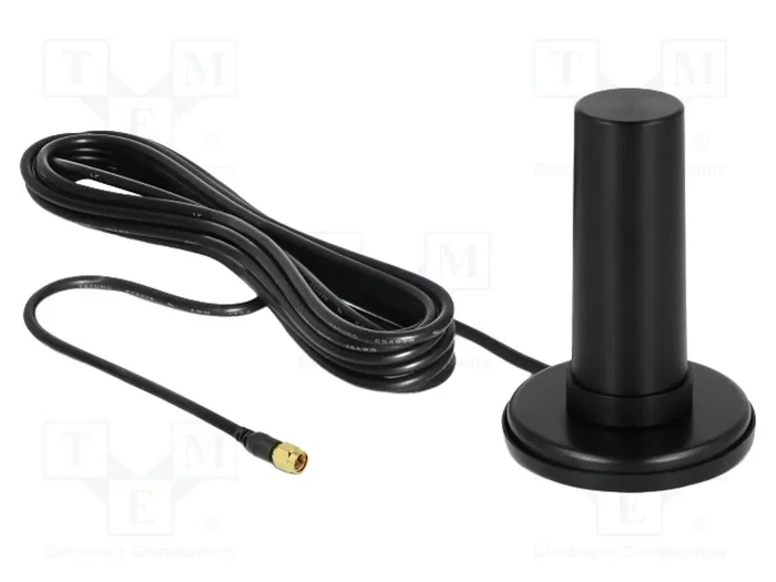 DeLOCK 12590 Antena 5G LTE Omnidireccional SMA con Cable de 3 m