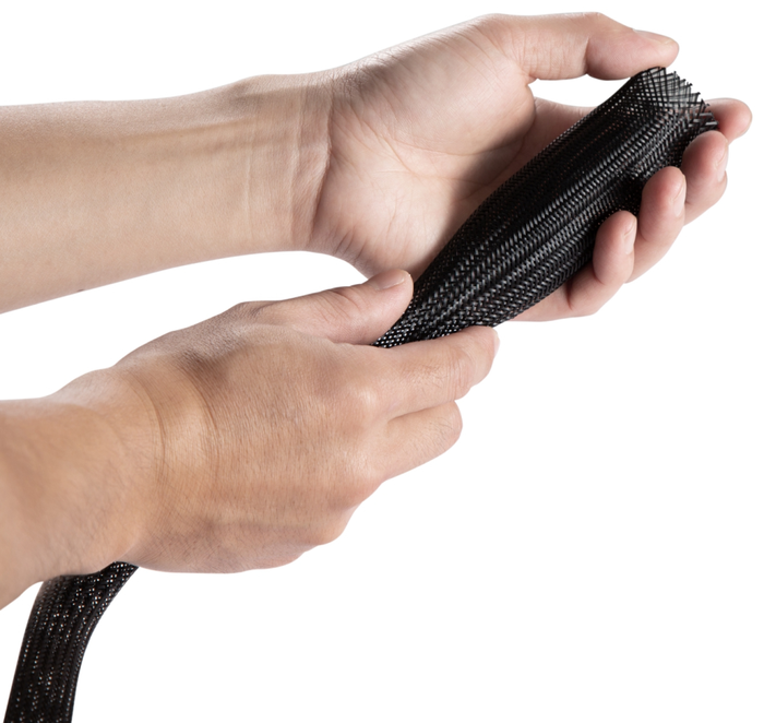 Aisens Organizador de cable en espiral de poliéster 20mm Negro, 1.0m Aisens Organizador de cable en espiral de poliéster 20mm Negro, 1.0m
