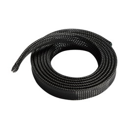 Aisens Organizador de Cables de Poliéster 20mm, Negro, 1,0m