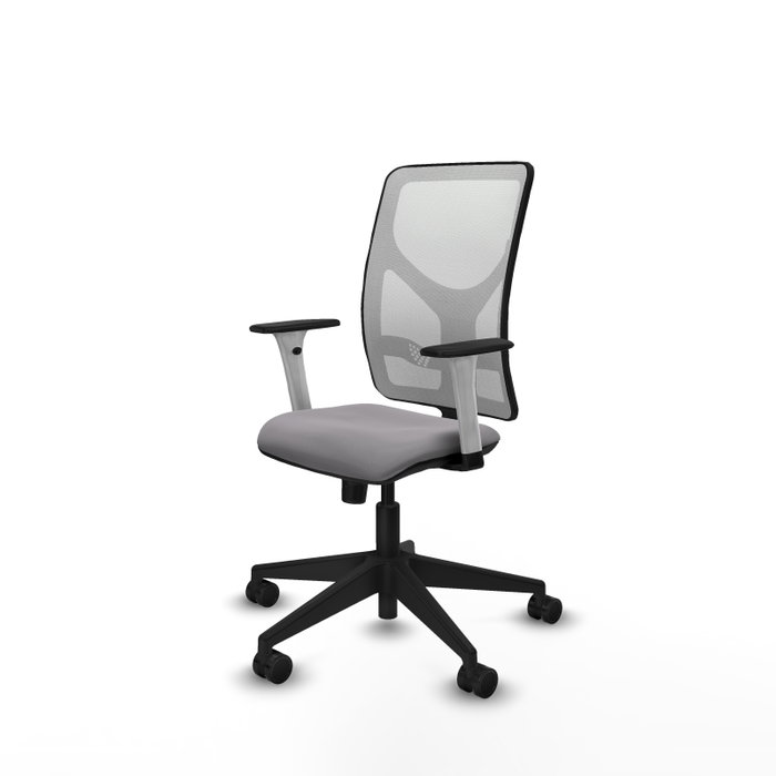 PIQUERAS Y CRESPO Silla de oficina Motilla con mecanismo Sincro, Gris y Blanco PIQUERAS Y CRESPO Silla de oficina Motilla con mecanismo Sincro, Gris y Blanco