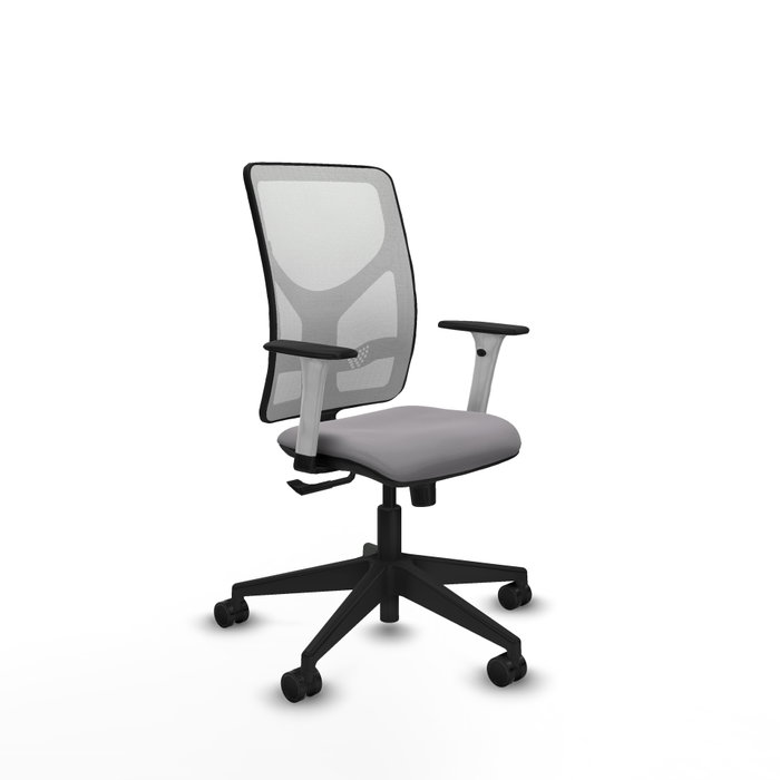 PIQUERAS Y CRESPO Silla de oficina Motilla con mecanismo Sincro, Gris y Blanco PIQUERAS Y CRESPO Silla de oficina Motilla con mecanismo Sincro, Gris y Blanco