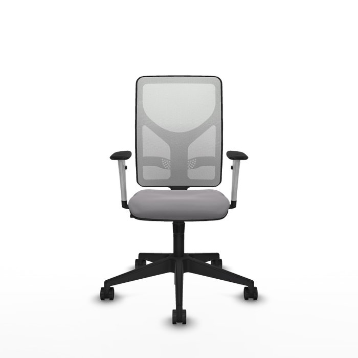 PIQUERAS Y CRESPO Silla de oficina Motilla con mecanismo Sincro, Gris y Blanco PIQUERAS Y CRESPO Silla de oficina Motilla con mecanismo Sincro, Gris y Blanco
