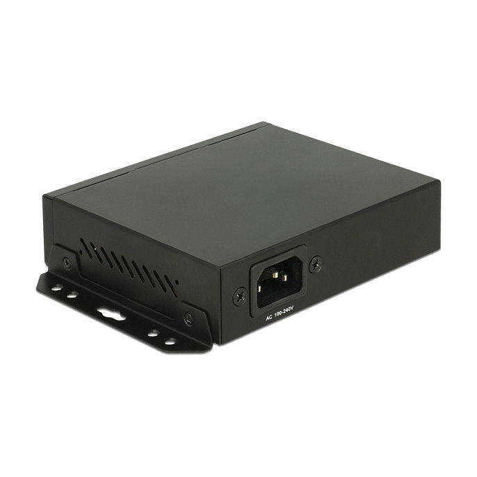 Delock 87704 Switch Gigabit Ethernet 4 Puertos RJ-45 + 1 Puerto SFP, 10/100/1000 Mbps, Montaje en Pared, Negro