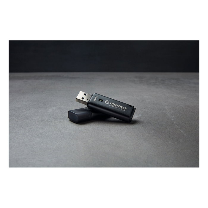 Kingston IronKey Locker Plus 50 G2 256GB - Memoria USB 3.2 Gen 1, Cifrado AES-256 FIPS 197, Negro, Velocidad Lectura 145 MB/s Kingston IronKey Locker Plus 50 G2 256GB - Memoria USB 3.2 Gen 1, Cifrado AES-256 FIPS 197, Negro, Velocidad Lectura 145 MB/s