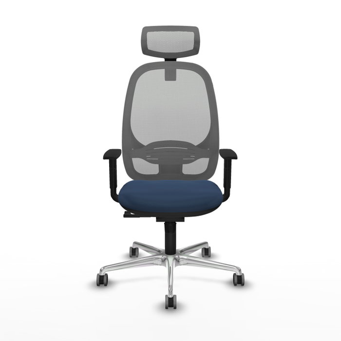 PIQUERAS Y CRESPO Silla de oficina Cilanco con mecanismo Sincro Azul marino y Gris PIQUERAS Y CRESPO Silla de oficina Cilanco con mecanismo Sincro Azul marino y Gris