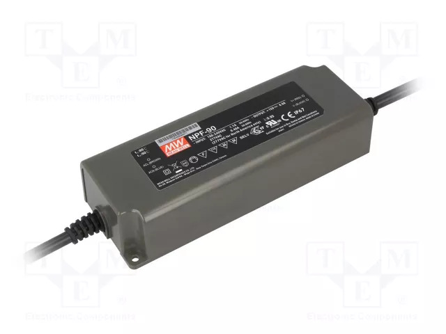MEAN WELL NPF-90-12 Alimentador LED de 90W 12VDC 7,5A MEAN WELL NPF-90-12 Alimentador LED de 90W 12VDC 7,5A