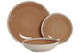 DKD Home Decor Set de Vajilla de Gres Naranja 18 Piezas