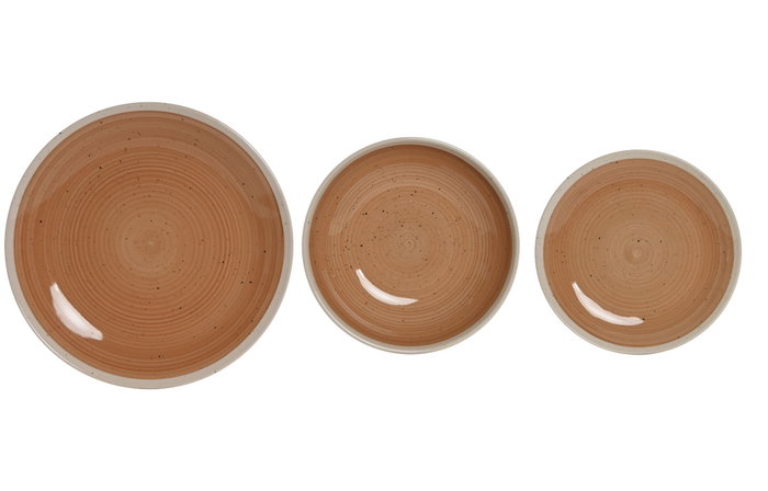 DKD Home Decor Set de Vajilla de Gres Naranja 18 Piezas DKD Home Decor Set de Vajilla de Gres Naranja 18 Piezas