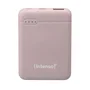 Intenso XS5000 Power Bank - Batería Externa 5000 mAh Polímero de Litio, Color Rosa, con USB Tipo-C y Micro-USB, Carga hasta 2 Dispositivos Simultáneamente