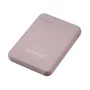 Intenso XS5000 Power Bank - Batería Externa 5000 mAh Polímero de Litio, Color Rosa, con USB Tipo-C y Micro-USB, Carga hasta 2 Dispositivos Simultáneamente