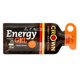 CROWN SPORT NUTRITION Energy Gel Naranja 1 X 40G Gel Energético Vegano para Rendimiento Sostenido