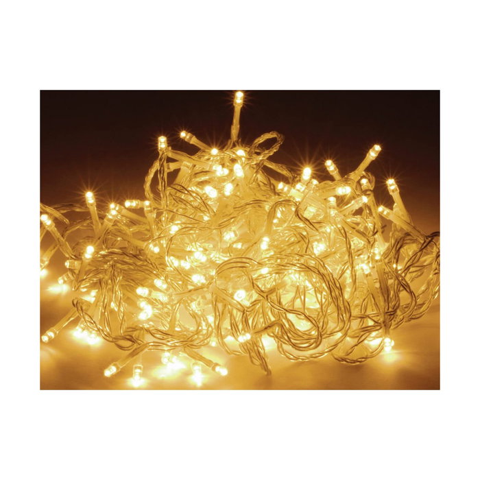 Guirnalda 120 leds Blanco Cálido 9m IP44