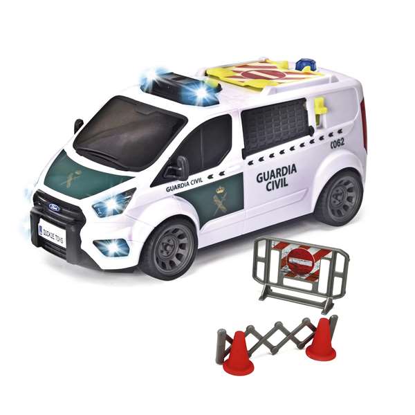 Smoby Coche Furgón de la Guardia Civil con Luces y Sonidos, 38 cm, Vehículo de Juguete para Niños a Partir de 3 Años