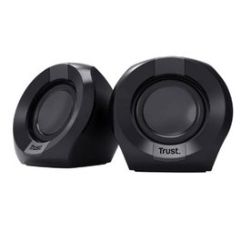 Trust Altavoces 2.0 Polo 8W RMS Alimentados por USB Control Volumen Negro