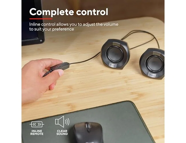 Trust Polo 2.0 Altavoces Compactos con Alimentación USB y 4W RMS, Negro