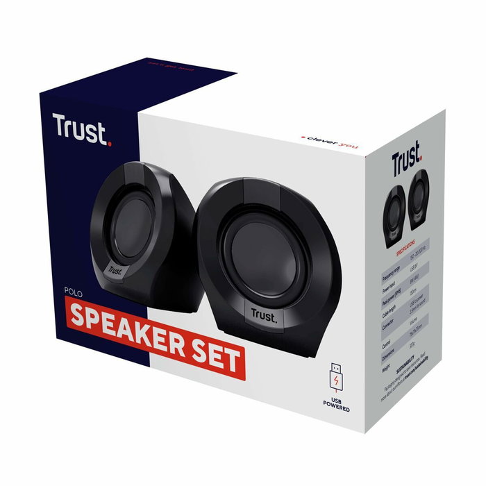 Trust Polo Altavoces 2.0 4W RMS Negro