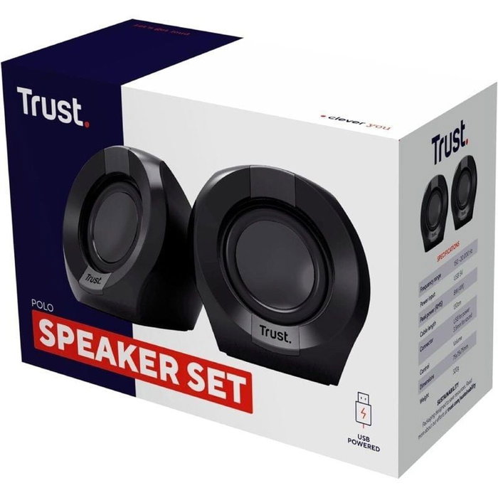 Trust Polo Altavoces 2.0 4W RMS Negro