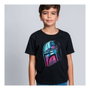 Camiseta de Manga Corta Infantil The Mandalorian Negro 14 Años