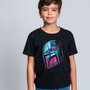 Camiseta de Manga Corta Infantil The Mandalorian Negro 14 Años